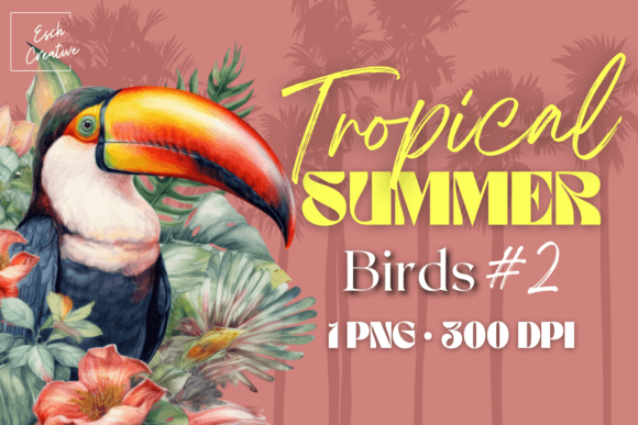 Download Tropical Bird Watercolor Summer Clipart - Art Collection