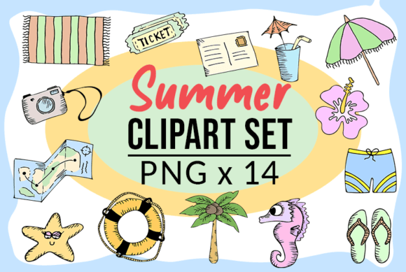 Download Summer Png Clipart Pack Holidays Vibes - Art Collection