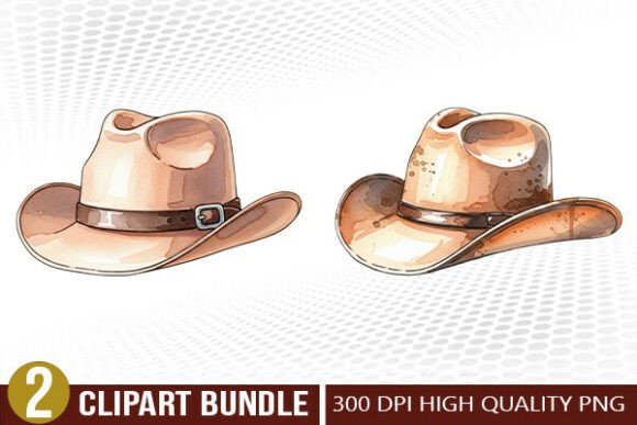 Download Vintage Cowboy Hat PNG Clipart Bundle - Art Collection