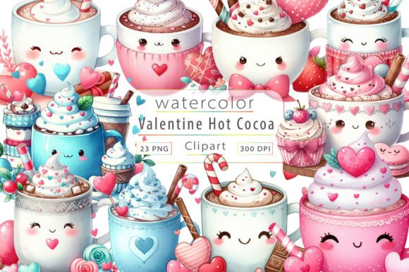 Download Cute Valentine Day Hot Cocoa Clipart - Art Collection