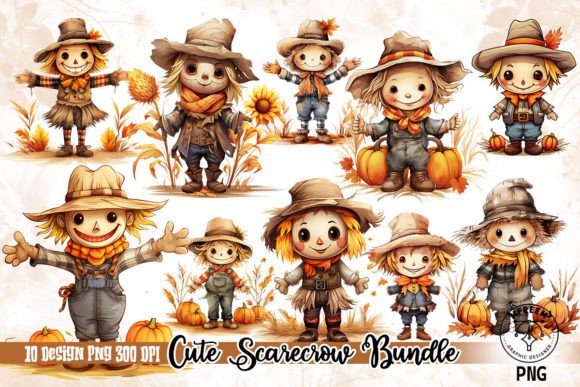 Download Cute Scarecrow Sublimation Clipart - Art Collection
