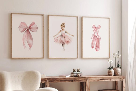 Download Ballerina Baby Prints Set of 3 Wall Art - Art Collection