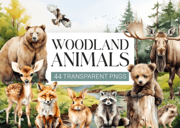Download Watercolor Woodland Animals Clipart - Art Collection