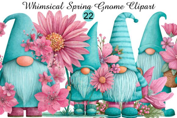 Download Whimsical Spring Gnome Clipart - Art Collection