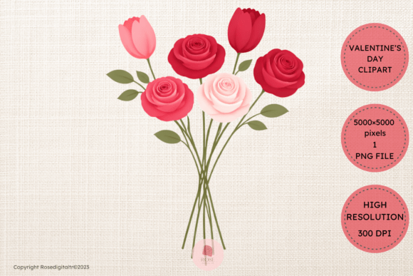 Download Valentine Bouquet Clipart PNG 18 - Art Collection