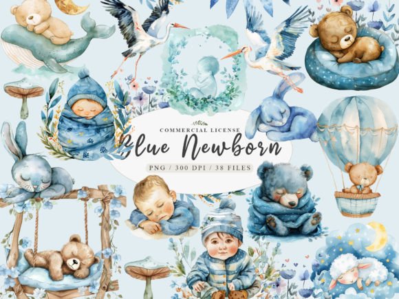Download Blue Baby Boy Clipart, Birthday Boy Png - Art Collection