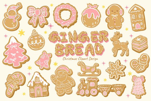 Download Christmas Gingerbread Clipart Png Svg - Art Collection