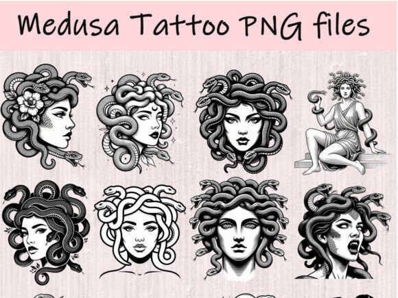 Download Medusa Tattoo Design Bundle Gothic Art - Art Collection