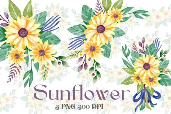 Download Sunflower Watercolor Art Collection - Art Collection