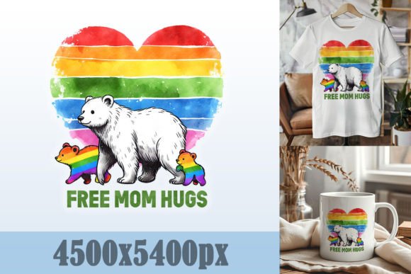 Download Free Mom Hugs Polar Bear Art - Art Collection