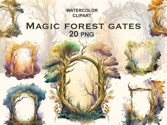 Download Enchanted Forest Frame Woodland Clipart - Art Collection