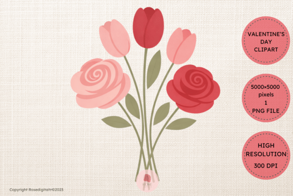 Download Valentine Bouquet Clipart PNG 9 - Art Collection