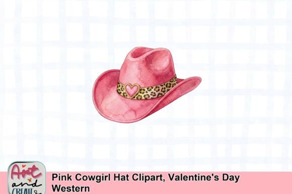Download Pink Cowgirl Hat Clipart, Valentine's Day Western - Art Collection