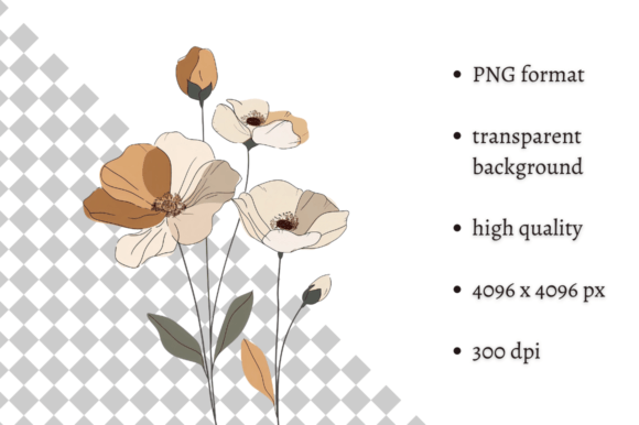Download Watercolor Boho Wild Flowers Clipart - Art Collection