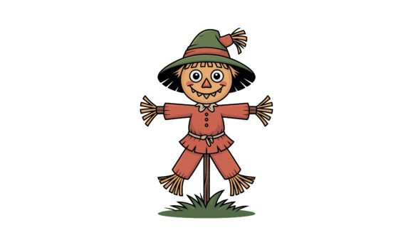 Download Cartoon Scarecrow Illustration - Art Collection