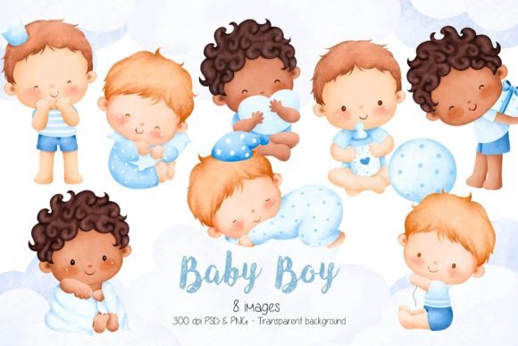 Download Cute Baby Boy Clipart - Art Collection