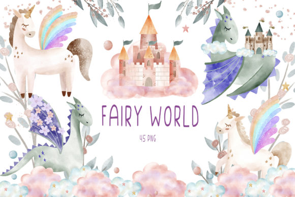 Download Watercolor Fairy Tale Castle Clipart PNG - Art Collection