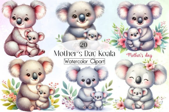 Download Mother's Day Koala Clipart - Art Collection