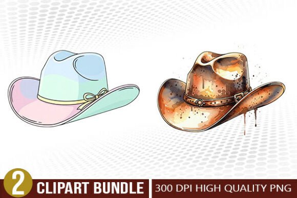 Download Vintage Cowboy Hat PNG Clipart Bundle - Art Collection