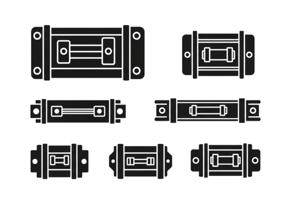 Download Vintage Luggage Latches Clipart - Art Collection