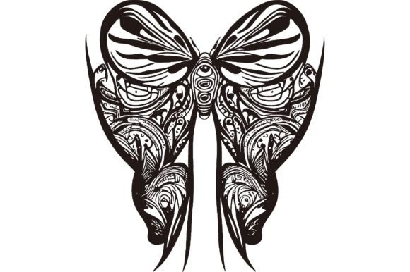 Download Butterfly Line Art Tattoo Design - Art Collection