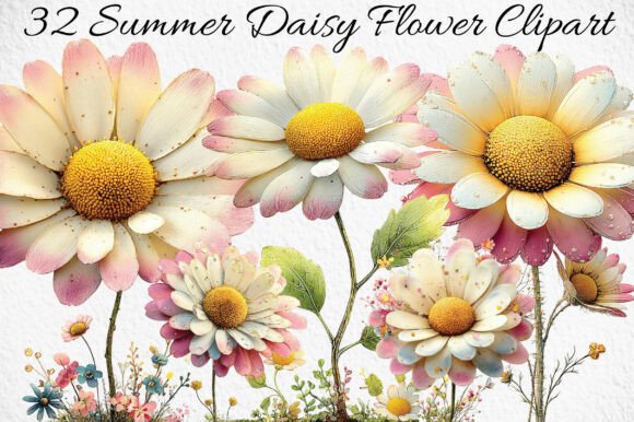 Download Summer Daisy Flower Clipart - Art Collection