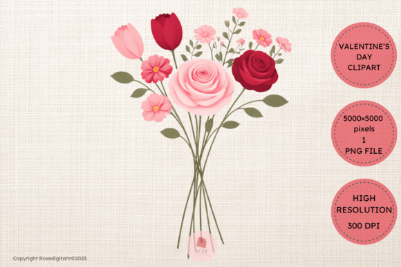 Download Valentine Bouquet Clipart PNG 19 - Art Collection
