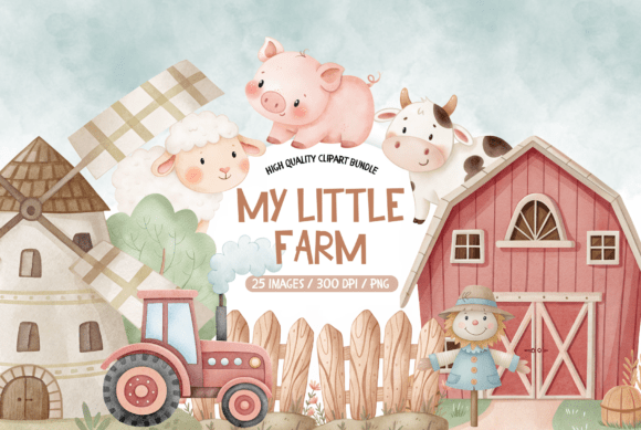 Download Clipart Baby Farm Animal, Farm Life - Art Collection