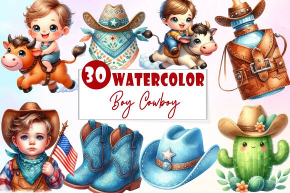 Download Baby Boy Cowboy Clipart - Art Collection