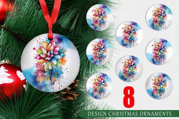 Download Christmas Ornament Watercolor Splash Art - Art Collection