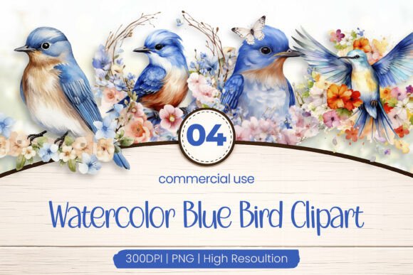 Download Blue Bird Clipart PNG - Art Collection
